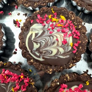 Chocolate orange berry tart